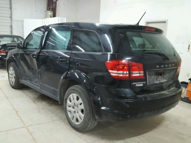 3C4PDCAB9ET310615 - 2014 DODGE JOURNEY SE BLACK photo 3