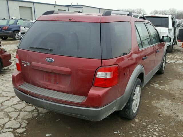 1FMDK04145GA45449 - 2005 FORD FREESTYLE RED photo 4