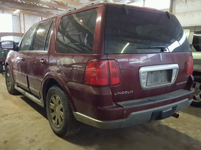 5LMFU28RX4LJ40230 - 2004 LINCOLN NAVIGATOR RED photo 3