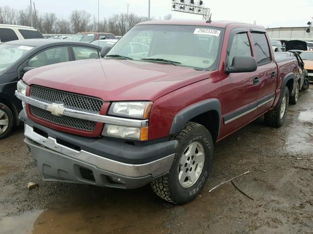 2GCEK13T941245434 - 2004 CHEVROLET SILVERADO MAROON photo 2