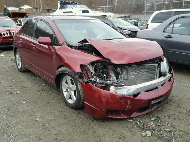 1HGFA16866L015850 - 2006 HONDA CIVIC EX BURGUNDY photo 1