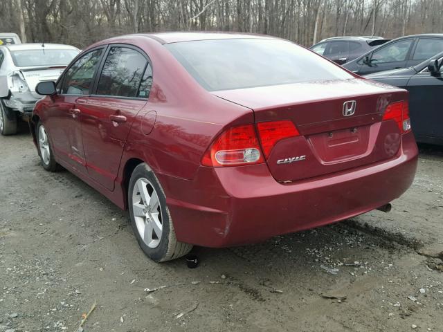 1HGFA16866L015850 - 2006 HONDA CIVIC EX ბურგუნდია ფოტო 3