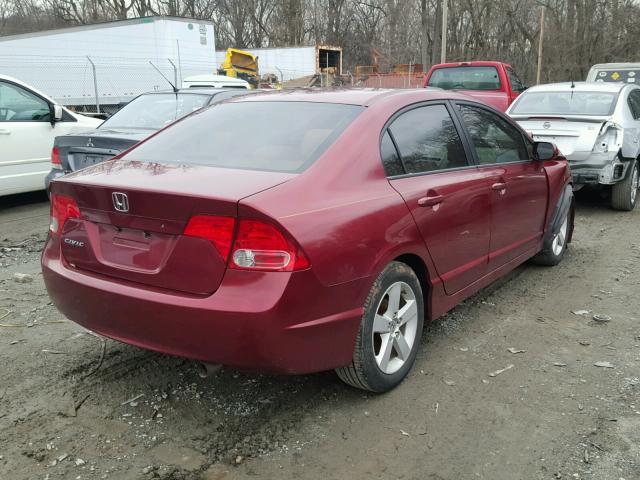 1HGFA16866L015850 - 2006 HONDA CIVIC EX ბურგუნდია ფოტო 4