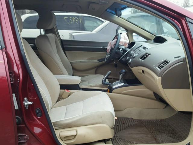 1HGFA16866L015850 - 2006 HONDA CIVIC EX ბურგუნდია ფოტო 5