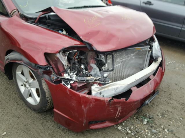 1HGFA16866L015850 - 2006 HONDA CIVIC EX BURGUNDY photo 9