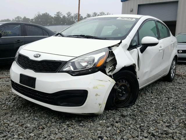 KNADM4A38D6240452 - 2013 KIA RIO LX Սպիտակ լուսանկար 2