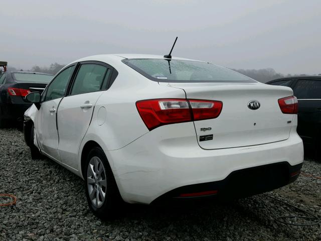 KNADM4A38D6240452 - 2013 KIA RIO LX Սպիտակ լուսանկար 3