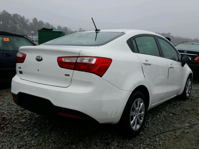 KNADM4A38D6240452 - 2013 KIA RIO LX Սպիտակ լուսանկար 4