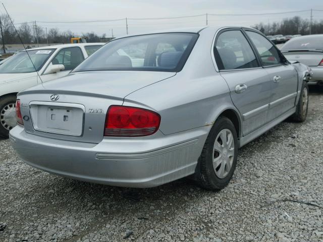 KMHWF25S85A179139 - 2005 HYUNDAI SONATA GL SILVER photo 4