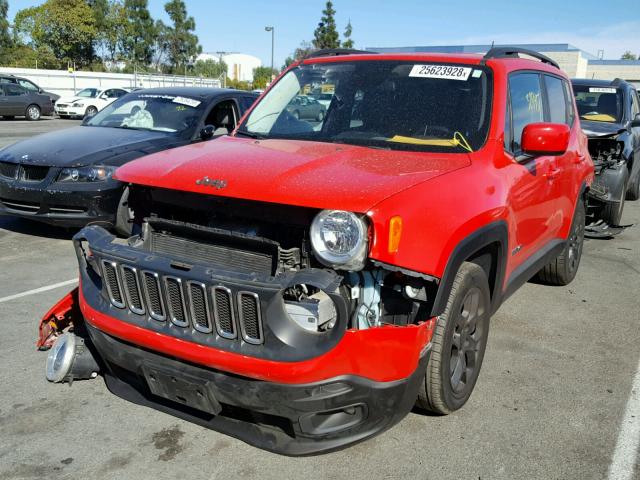 ZACCJABT4FPB18773 - 2015 JEEP RENEGADE L RED photo 2