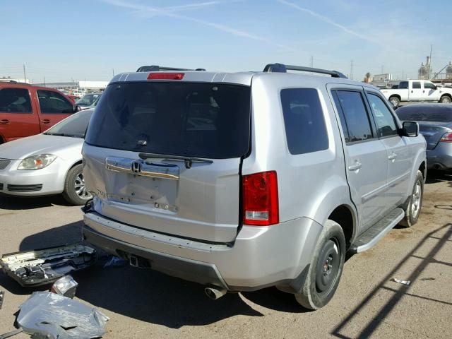 5FNYF3H60BB007188 - 2011 HONDA PILOT EXL SILVER photo 4