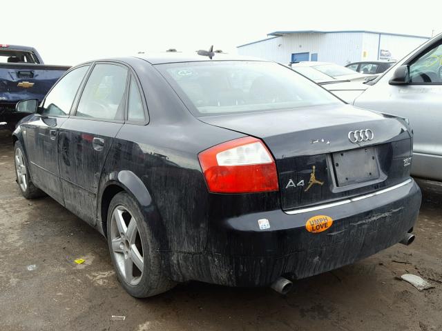 WAULC68E75A060590 - 2005 AUDI A4 1.8T QU BLACK photo 3