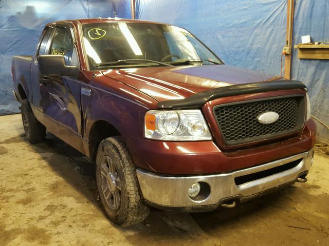 1FTPX14586FB22665 - 2006 FORD F150 MAROON photo 1