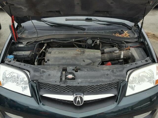 2HNYD18451H514292 - 2001 ACURA MDX GREEN photo 7