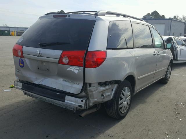 5TDKK4CC5AS328805 - 2010 TOYOTA SIENNA CE SILVER photo 4