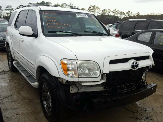 5TDZT34A77S287525 - 2007 TOYOTA SEQUOIA SR WHITE photo 1