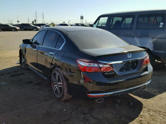 1HGCR2F51HA245110 - 2017 HONDA ACCORD SPO BLACK photo 3