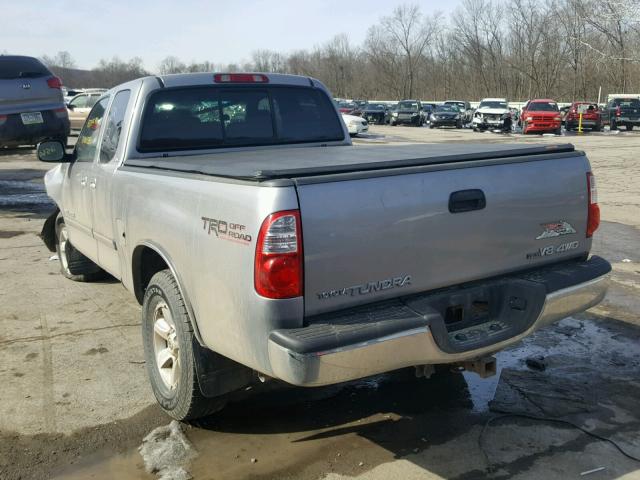 5TBBT44165S457631 - 2005 TOYOTA TUNDRA ACC SILVER photo 3