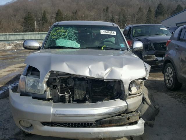 5TBBT44165S457631 - 2005 TOYOTA TUNDRA ACC SILVER photo 9