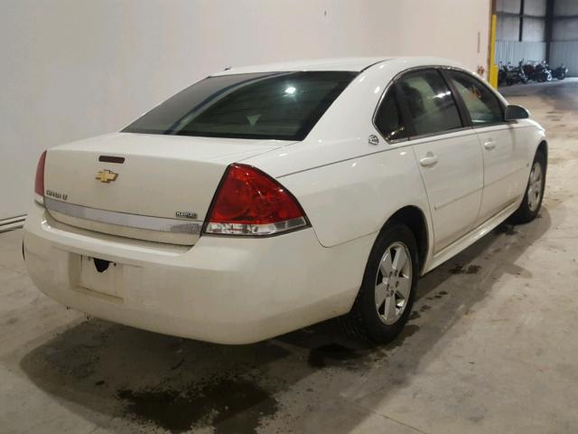 2G1WT57K191264814 - 2009 CHEVROLET IMPALA 1LT WHITE photo 4