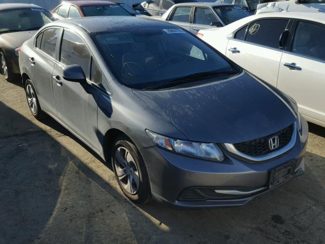 19XFB2F5XDE273821 - 2013 HONDA CIVIC LX CHARCOAL photo 1