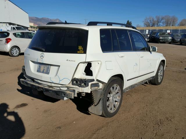 WDCGG8HB6BF658477 - 2011 MERCEDES-BENZ GLK 350 4M WHITE photo 4