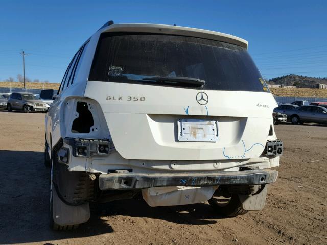 WDCGG8HB6BF658477 - 2011 MERCEDES-BENZ GLK 350 4M WHITE photo 9