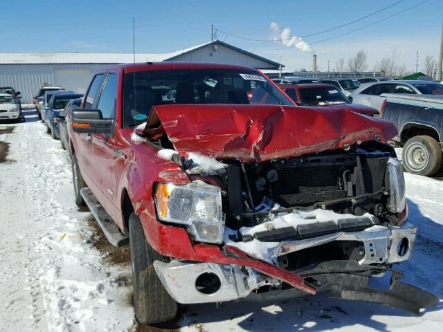 1FTFW1ET0CFA08702 - 2012 FORD F150 SUPER RED photo 1