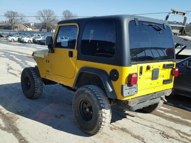 1J4FA39S96P708240 - 2006 JEEP WRANGLER X YELLOW photo 3