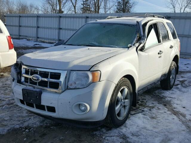 1FMCU0DG2CKC77925 - 2012 FORD ESCAPE XLT WHITE photo 2