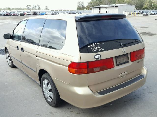 2HKRL1858XH521145 - 1999 HONDA ODYSSEY LX BEIGE photo 3