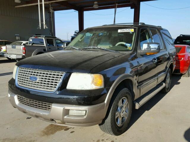 1FMRU17W04LA12502 - 2004 FORD EXPEDITION BLACK photo 2