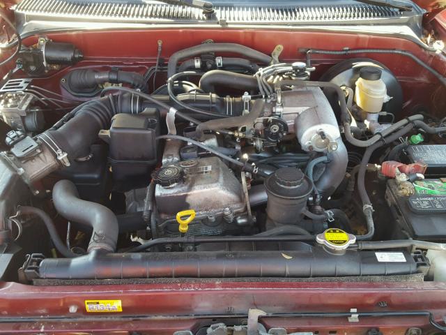 5TEPM62N24Z420797 - 2004 TOYOTA TACOMA RED photo 7