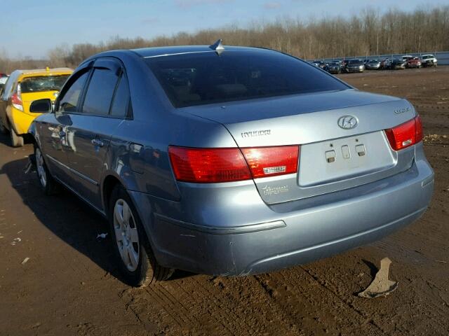 5NPET46C59H537906 - 2009 HYUNDAI SONATA GLS CHARCOAL photo 3