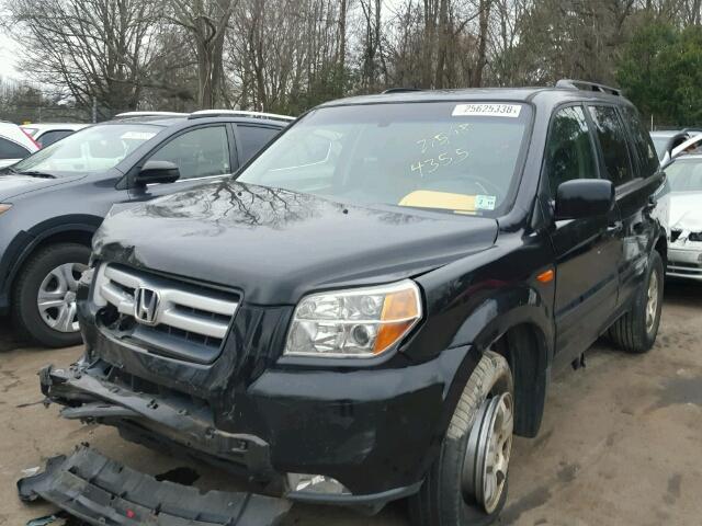 5FNYF18668B044355 - 2008 HONDA PILOT EXL BLACK photo 2