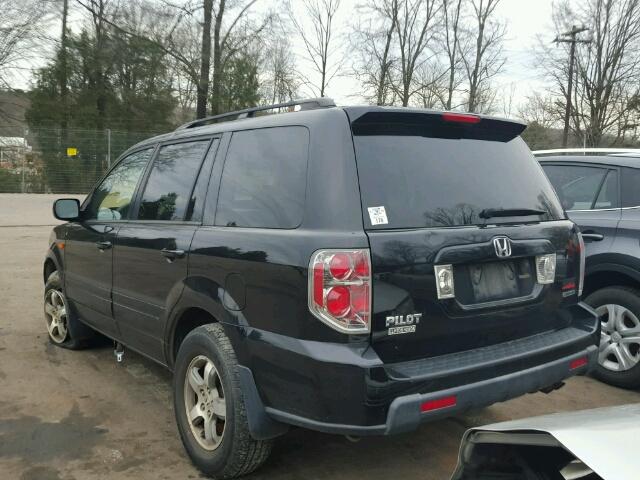 5FNYF18668B044355 - 2008 HONDA PILOT EXL BLACK photo 3