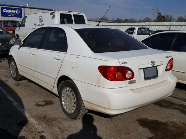 1NXBR32E34Z267684 - 2004 TOYOTA COROLLA WHITE photo 3