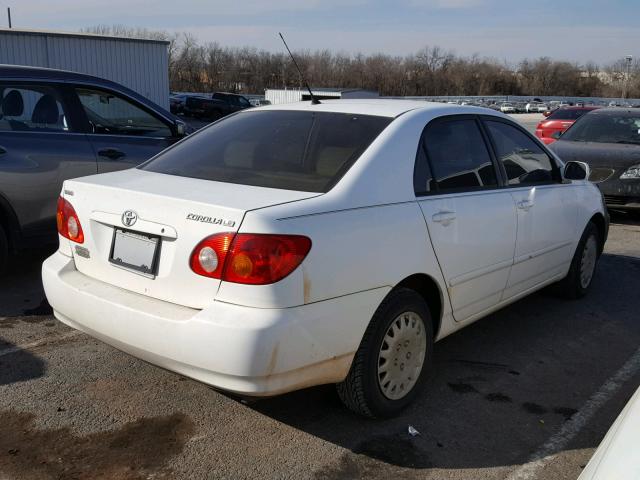 1NXBR32E34Z267684 - 2004 TOYOTA COROLLA WHITE photo 4