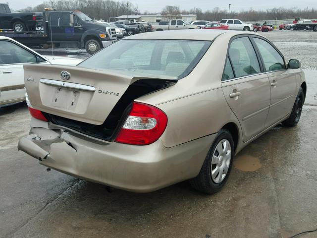 4T1BE32K53U149653 - 2003 TOYOTA CAMRY LE TAN photo 4