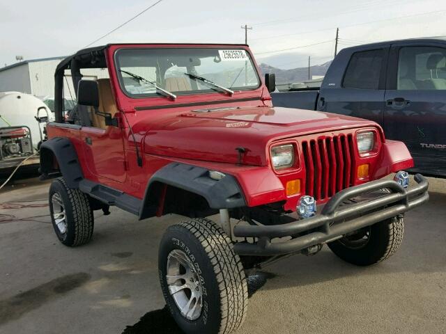 1J4FY29S5RP421391 - 1994 JEEP WRANGLER / RED photo 1