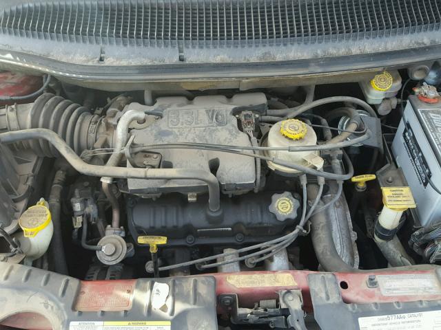 2C8GP44391R396442 - 2001 CHRYSLER TOWN & COU RED photo 7