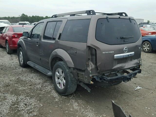 5N1AR18U58C660354 - 2008 NISSAN PATHFINDER BROWN photo 3