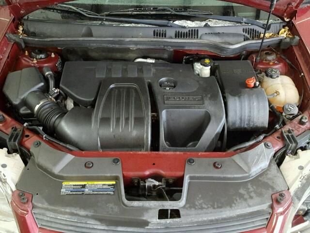 1G1AT18H997130903 - 2009 CHEVROLET COBALT LT BURGUNDY photo 7