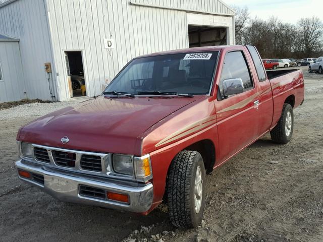 1N6SD16S6VC328893 - 1997 NISSAN TRUCK KING RED photo 2