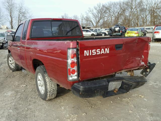 1N6SD16S6VC328893 - 1997 NISSAN TRUCK KING RED photo 3
