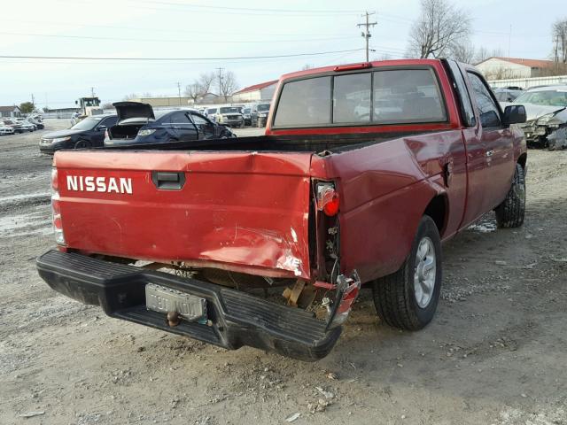 1N6SD16S6VC328893 - 1997 NISSAN TRUCK KING RED photo 4