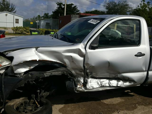 5TENX22NX6Z272022 - 2006 TOYOTA TACOMA SILVER photo 10