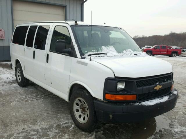 1GNSHBF43D1186440 - 2013 CHEVROLET EXPRESS G1 WHITE photo 1