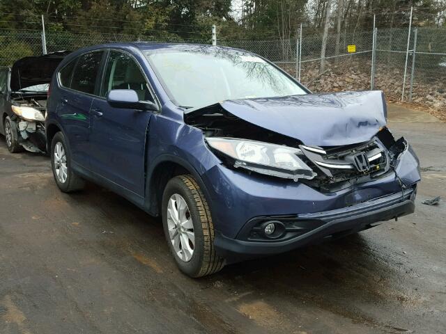 2HKRM3H53EH549473 - 2014 HONDA CR-V EX BLUE photo 1