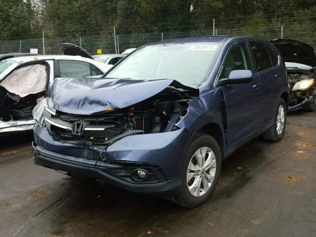 2HKRM3H53EH549473 - 2014 HONDA CR-V EX BLUE photo 2